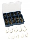 HACZYKI Złote Zestaw Haczyków 70szt 10 rozmiarów