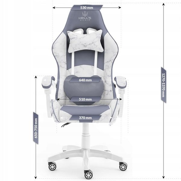 FOTEL GAMINGOWY DLA GRACZA BIUROWY HELL'S zdjęcie 14
