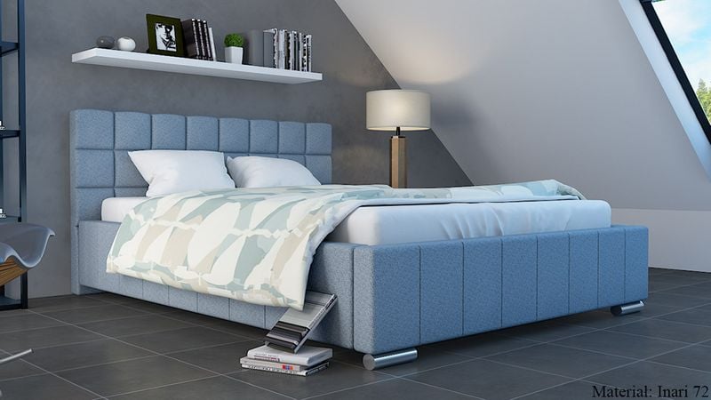 ŁÓŻKO DO SYPIALNI 160x200 Z POJEMNIKIEM ŁÓŻKO TAPICEROWANE zdjęcie 11