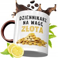 Kubek Bordowy Dla Dziennikarza Na Urodziny Prezent Z Nadrukiem Ze Zdjęciem