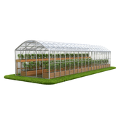 Szklarnia z poliwęglanu DOMEK PLUS 3x12 m profile 40x20 poliwęglan 4mm