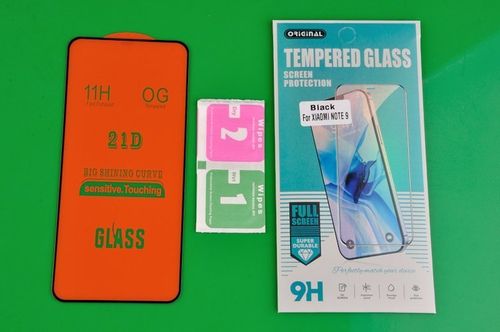 Szkło Hartowane 21D do Xiaomi Redmi Note 9 czarny na Arena.pl