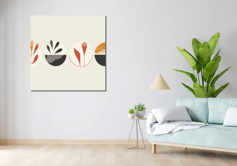 Obraz 100x100cm Cztery Okrąglaki zdjęcie 2