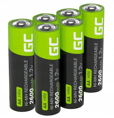 ŁADOWARKA AKUMULATORKÓW Ni-MH AA AAA LCD + 6x AKUMULATORKI 2600mAh AA R6 na Arena.pl