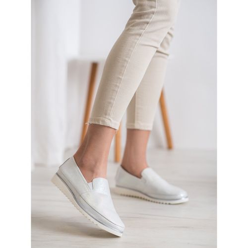 Srebrne Buty Slip On r.39 na Arena.pl