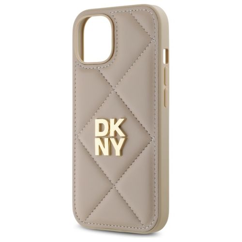 dkny dkhcp15spqdsle iphone 15 6.1       beżowy/beige quilted stack logo na Arena.pl