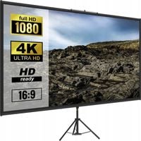 Ekran projektora statywu 100inch 16:9 4K HD Przenośny z regulacją