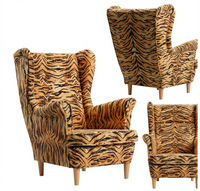Fotel uszak Tiger Design wzór Collection premium Ari Print Family Meble