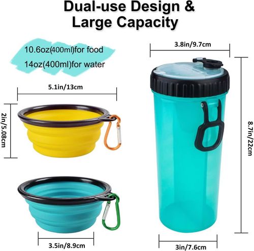 Zestaw podróżny Butelka + 2 miski dla Psa na Arena.pl