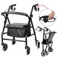 CHODZIK BALKONIK REHABILITACYJNY WÓZEK Z HAMULCAMI DLA SENIORA