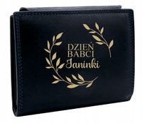Portfel damski POMYSŁ NA prezent DLA BABCI PERSONALIZOWANY GRAWER