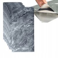PANELE ŚCIENNE SAMOPRZYLEPNE TAPETA PŁYTKA MARMUR PVC 30X60CM 10 SZT