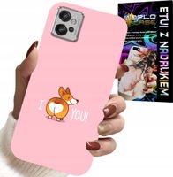 ETUI DO MOTOROLA G32 - ŚMIESZNE WZORY I LOVE YOU PIESEK OBUDOWA