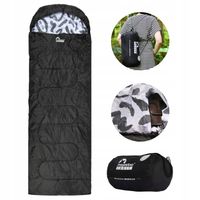 Śpiwór turystyczny z kapturem ciepły kołdra mumia Majestic Sport 210x75 cm