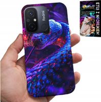 ETUI DO XIAOMI REDMI 12C - WĄŻ KOBRA GRZECHOTNIK GADY CASE + FOLIA