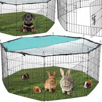 KOJEC DLA ZWIERZĄT Z SIATKĄ PRZECIWSŁONECZNĄ KLATKA DLA KOTÓW PSÓW KRÓLIKÓW