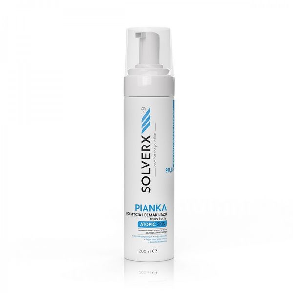 SOLVERX Atopic pianka do demakijazu  200ml zdjęcie 1