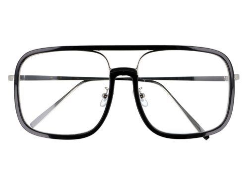 Okulary zerówki oversized czarne na Arena.pl