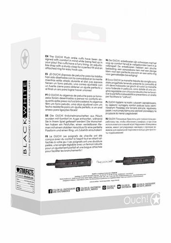 plush bonded leather ankle cuffs   with adjustable straps na Arena.pl