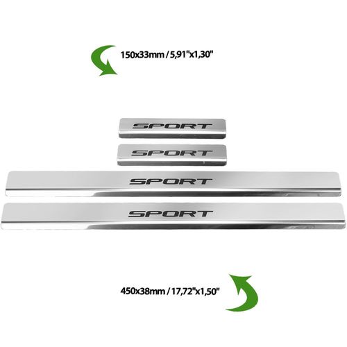 Listwa progowa LAND ROVER RANGE ROVER SPORT MK2 Stal nierdzewna 304 połysk na Arena.pl