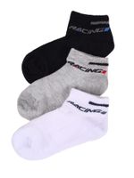 Skarpety stopki chłopięce bawełniane ażurowe RACING 3PAK 35-38 YOCLUB