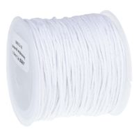 SZNUREK bawełniany woskowany 0.8mm 25m biały