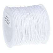 SZNUREK bawełniany woskowany 0.8mm 25m biały