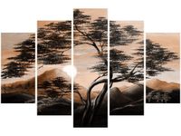 100CM 150CM OBRAZ 5 ELEM SPOKOJNA NOC ŚCIENNY