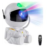 PROJEKTOR GWIAZD ASTRONAUTA SIEDZĄCY RZUTNIK KOSMOSU DZIECIĘCY LAMPA +PILOT