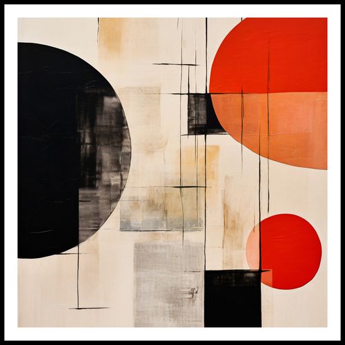 Plakat 70x70cm Abstrakcyjna Symetria na Arena.pl