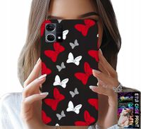ETUI DO OPPO RENO7 4G - KOKARDKI CZERWONO BIAŁE MYSZKA, WZORY