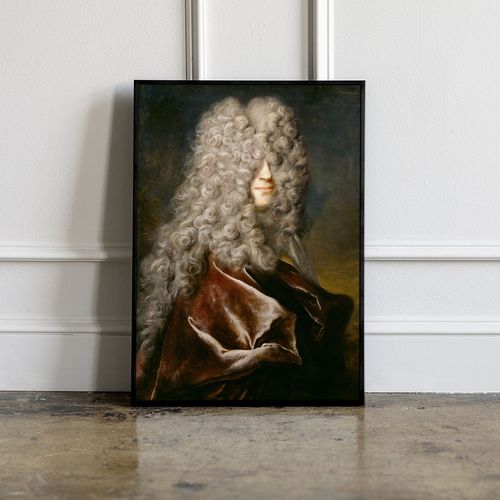 Plakat portret włosy loki 50x70 cm na Arena.pl