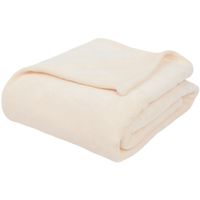 Miękki koc pled polarowy Studio Home 150x200 cm kremowy ecru