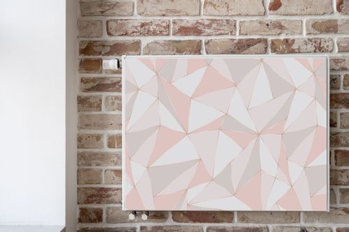 Magnetyczna MASKOWNICA Na Grzejnik Różowy Wzór Geometryczny 100cm x 60cm na Arena.pl