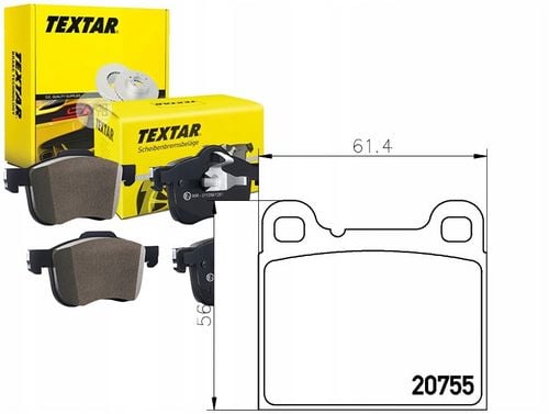 TEXTAR KLOCKI HAMULCOWE TYŁ 2075506 na Arena.pl