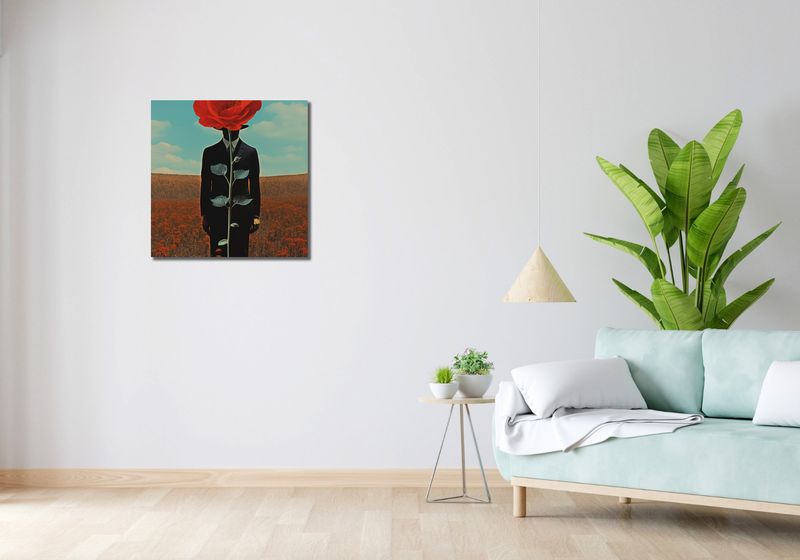 Obraz 60x60cm Obserwator zza Maku zdjęcie 2