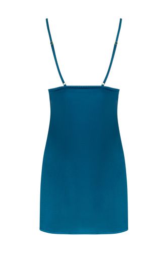 SATYNOWA KOSZULKA NOCNA Z KORONKĄ MORSKI S/M na Arena.pl