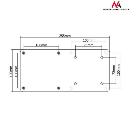 Maclean MC-721 Adapter VESA do mini komputerów czarny NUC MAC mini CPU na Arena.pl
