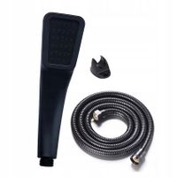 SŁUCHAWKA PRYSZNICOWA EKO KRYZA WĄŻ UCHWYT CZARNY