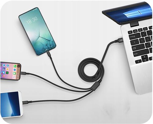 ŁADOWARKA SIECIOWA QC 3.0 + LIGHTNING MICRO TYP-C na Arena.pl