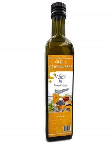 Olej z Czarnuszki 100% 500ml Tloczony na Zimno, Niefitrowany na Arena.pl
