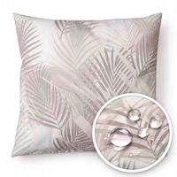 Poduszka WODOODPORNA UV ogrodowa dekoracyjna BEŻOWE LIŚCIE BOHO 40x40 wkład