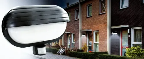 Lampa ścienna zewnętrzna + czujnik ruchu zmierzchu na Ganek Przed wejście na Arena.pl