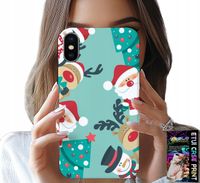 ETUI DO IPHONE XS MAX - MIKOŁAJ, RENIFER BAŁWAN ŚWIĄTECZNE WZORY