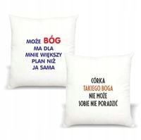 Poduszka z nadrukiem napis PREZENT dla CÓRKI