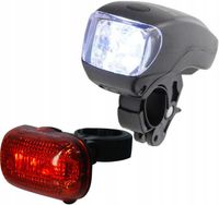 ZESTAW OŚWIETLENIA DO ROWERU LAMP ROWEROWYCH LED PRZÓD TYŁ DUNLOP