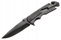 NÓŻ MYŚLIWSKI Scyzoryk 8w1 Otwieracz Butelek Składany Turystyczny 180326