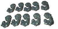 emblemat metalowy matka boska z dzieciątkiem 10szt