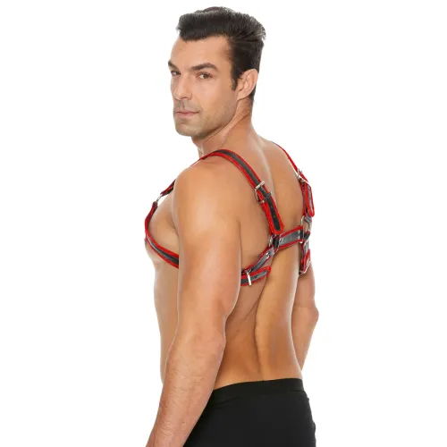 ouch! by shots skorzana uprząż z klamrami s/m - regulowana czarna na Arena.pl