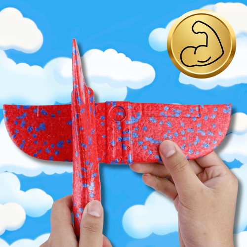 samolot z wyrzutnią szybowiec styropian rzutka zabawka pistolet led na Arena.pl